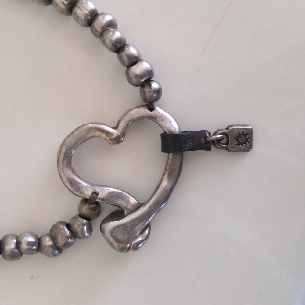 UNO de 50 Silver Beaded Necklace with Toggle Clasp - Picture 2 of 7